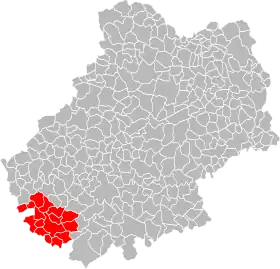 Localisation de Communauté de communes du canton de Montcuq