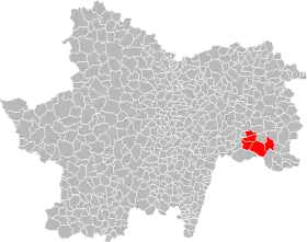 Localisation de Communauté de communes du canton de Montpont-en-Bresse