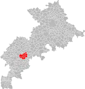 Localisation de Communauté de communes du canton de Saint-Martory