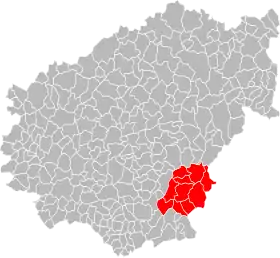 Localisation de Communauté de communes du canton de Saint-Privat