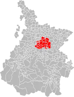 Localisation de Communauté de communes du canton de Tournay