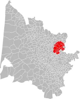 Localisation de Communauté de communes du Grand Saint-Émilionnais