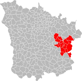 Localisation de Communauté de communes du Haut-Morvan