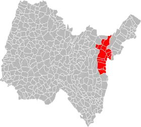 Localisation de Communauté de communes du Pays Bellegardien