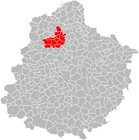 Localisation de Communauté de communes du Pays Belmontais