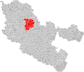 Localisation de Communauté de communes du Pays boulageois