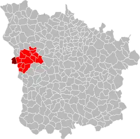 Localisation de Communauté de communes du Pays charitois