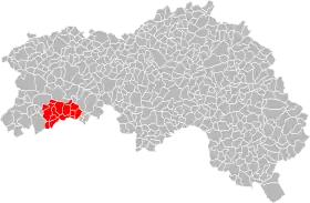 Localisation de Communauté de communes du Pays d'Andaine