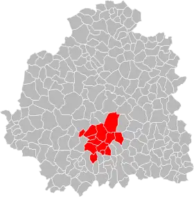 Localisation de Communauté de communesdu paysd'Argenton-sur-Creuse