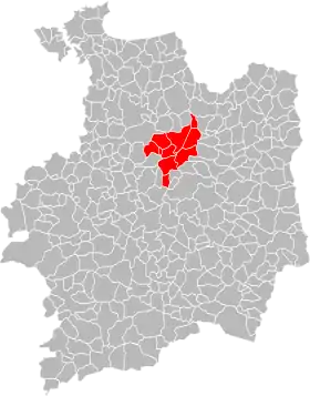 Localisation de Communauté de communes du Pays d'Aubigné