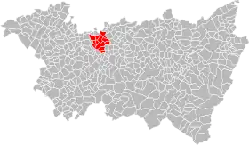 Localisation de Communauté de communes du Pays de Mirecourt