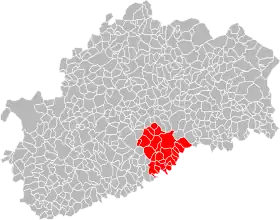 Localisation de Communauté de communes du pays de Montbozon et du Chanois