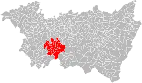 Localisation de Communauté de communes du Pays de Saône et Madon