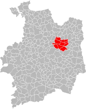 Localisation de Communauté de communes du Pays de Saint-Aubin-du-Cormier