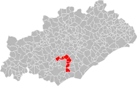 Localisation de Communauté de communes du Pays de Thongue