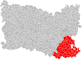 Localisation de Communauté de communes du Pays de Valois