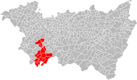 Localisation de Communauté de communes du Pays de la Saône Vosgienne