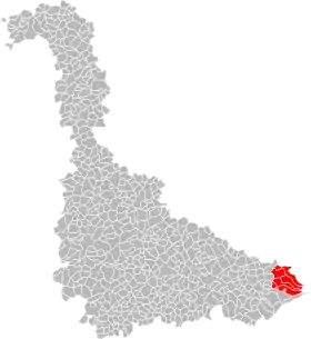 Localisation de Communauté de communesdu Pays de la Haute Vezouze