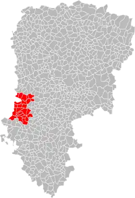 Localisation de Communauté de communesdu Pays de la Vallée de l'Aisne