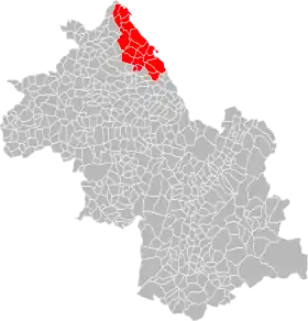 Localisation de Communauté de communes du Pays des Couleurs