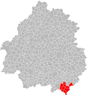 Localisation de Communauté de communes du Pays du Châtaignier