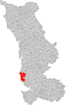 Localisation de Communauté de communes du Pays granvillais