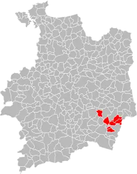 Localisation de Communauté de communes du Pays Guerchais