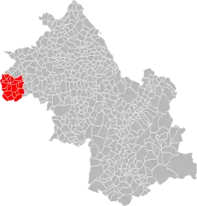 Localisation de Communauté de communes du Pays Roussillonnais