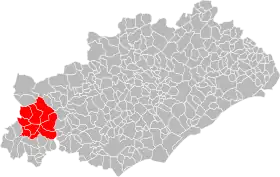 Localisation de Communauté de communesdu Pays Saint-Ponais