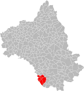 Localisation de Communauté de communes du Pays Saint-Serninois