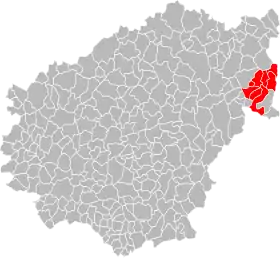 Localisation de Communauté de communes du Plateau Bortois