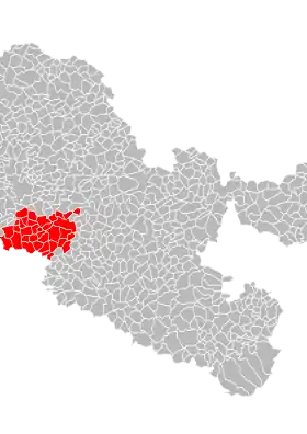 Localisation de Communauté de communes du Sud Messin