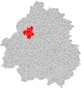 Localisation de Communauté de communes du Val de Dronne