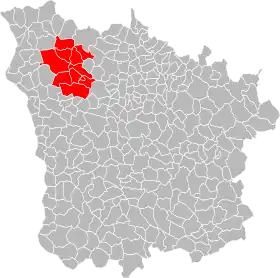 Localisation de Communauté de communes en Donziais
