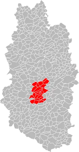 Localisation de Communauté de communes entre Aire et Meuse