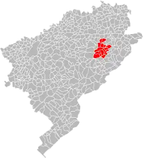 Localisation de Communauté de communes entre Dessoubre et Barbèche