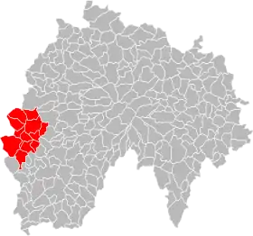 Localisation de Communauté de communesentre deux lacs