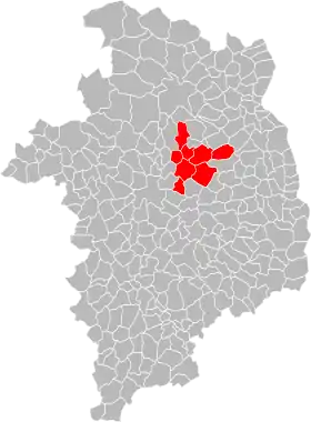 Localisation de Communauté de communes des Terroirs d'Angillon