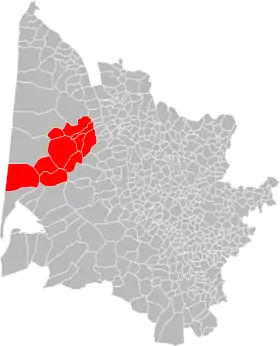 Localisation de Communauté de communes Médullienne