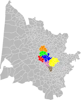 Localisation de Pôle Territorial du Cœur Entre-deux-Mers