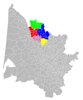 Localisation de Pays de la Haute Gironde