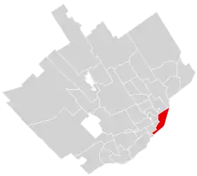 Localisation de Vieux-Québec–Cap-Blanc–colline Parlementaire