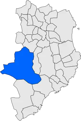 Localisation de Cruïlles, Monells i Sant Sadurní de l'Heura