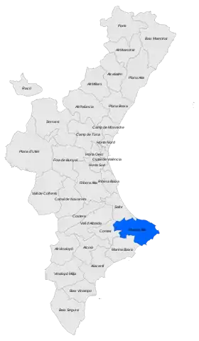 Localisation de Marina Alta