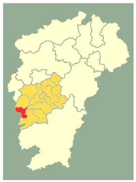 Localisation de Jǐnggāngshān