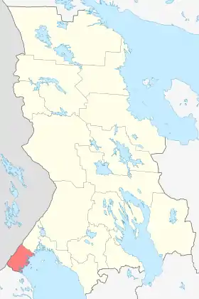Localisation de Raïon de Lahdenpohja