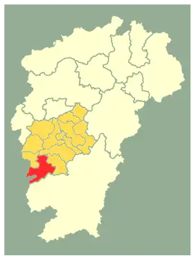 Localisation de Suíchuān Xiàn