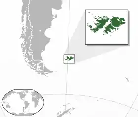 Localisation de Îles Malouines