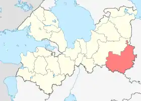 Localisation de Raïon de Boksitogorsk