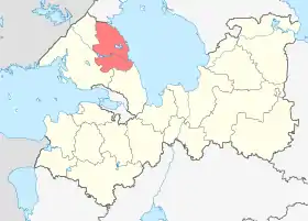 Localisation de Raïon de Priozersk